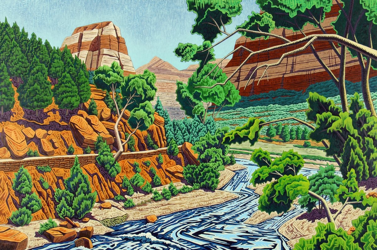 The Virgin River at Zion National Park
